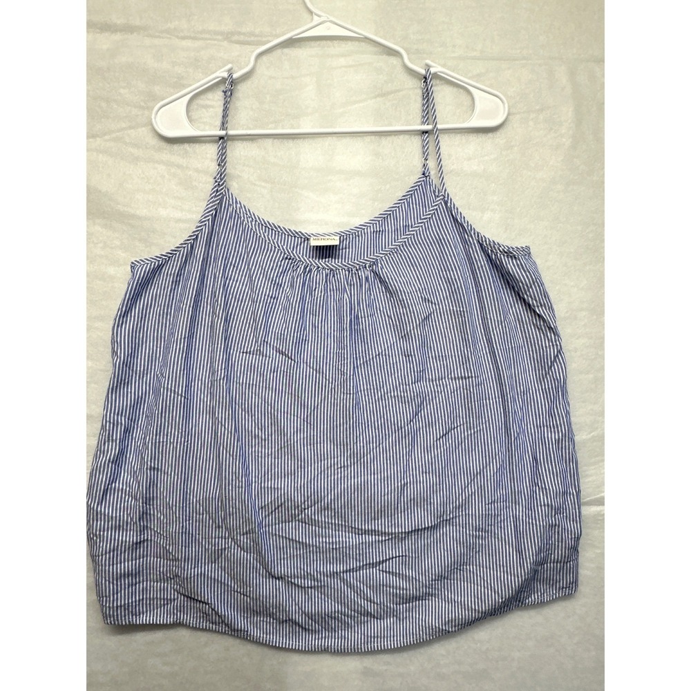 Merona Blue White Stripe Spaghetti Strap Tank Top‎ Women